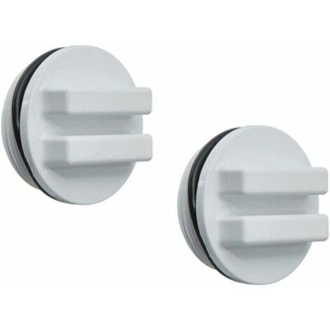 2 Pièces 1. 5 Filetée Retour Ligne Hivernage Plug Filtre Bouchon de Vidange pour Hiver Piscines Pendant Hiver Et pour Piscine Spa Filtre Bouchon de Vidange，