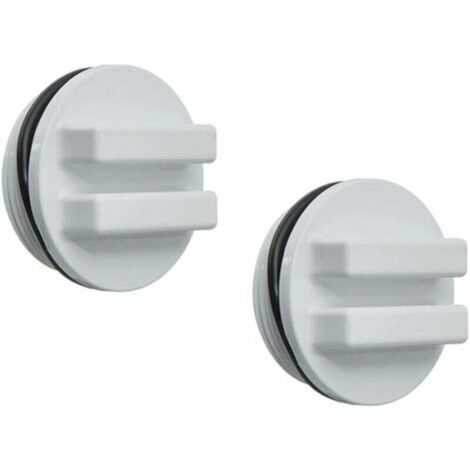 2 Pièces 1. 5 Filetée Retour Ligne Hivernage Plug Filtre Bouchon de Vidange pour Hiver Piscines Pendant Hiver Et pour Piscine Spa Filtre Bouchon de Vidange，