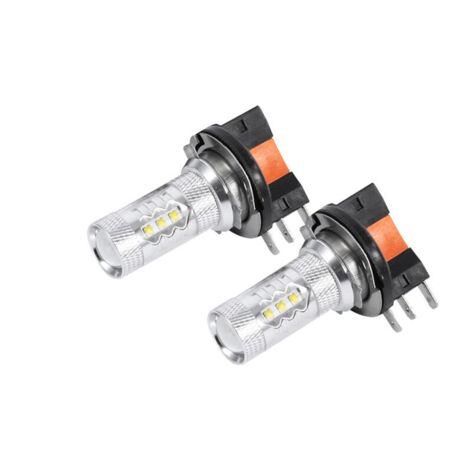 2 pièces/1 paire de ampoules LED H15 80W pour voiture, lampe phare,de