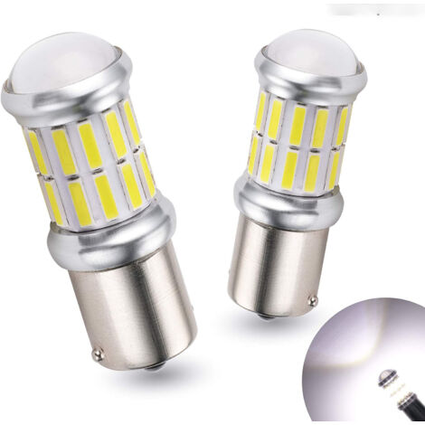 2 pièces 1156 led ampoule feu de recul voiture RV DRL feux diurnes clignotant feu de recul lumière jaune