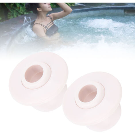 2 Pièces 20mm Injecteur de Jet pour Piscine Spa Buse Rotative 360° Compatible avec Tuyau 40mm
