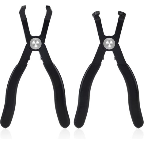 2 Pièces 30° et 80° Pinces à Poussoir Ensemble, Pince Clips Voiture Outil de Démontage Connecteur Automobile pour Coffre Intérieures Boucles en Caoutchouc Attaches -