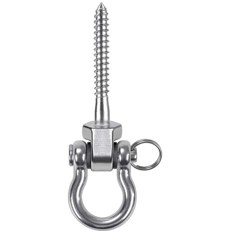 2 Pièces 304 Acier Inoxydable Crochet De Plafond, Suspension Trainer Kit de Suspension pour Chaise accrochante, Lampe accrochante
