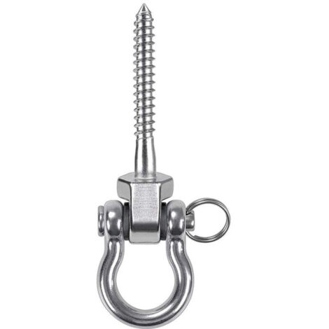 2 Pièces 304 Acier Inoxydable Crochet De Plafond, Suspension Trainer Kit de Suspension pour Chaise accrochante, Lampe accrochante