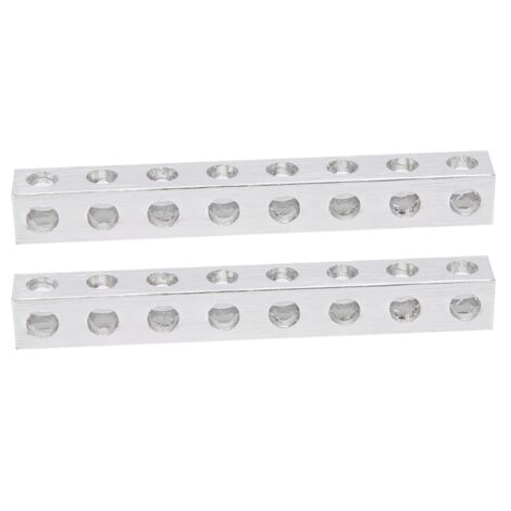 2 pièces 3106‑0008‑0064 Poutre Carrée 8x8x64mm 8 Trous Accessoire Structure Robotique