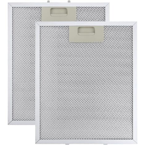 2 pièces 340mm x 280mm Filtre Hotte Aspirante pour Hotte Aspirante AEG Blancs Grande Capacité de Stockage d'huile Résistance aux Hautes Températures Pièce de Rechange 5 Couches