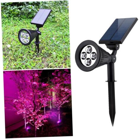 2 Pièces 4 lampe de prise de terre lumières menées de piquet de pelouse