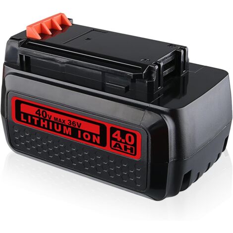 2 pièces 4.0Ah Lithium LBXR36 remplacer pour Black + Decker 40V batterie broche LBX2040 LBXR2036 LCS1240 adapté aux outils électriques 36V/40V MAX