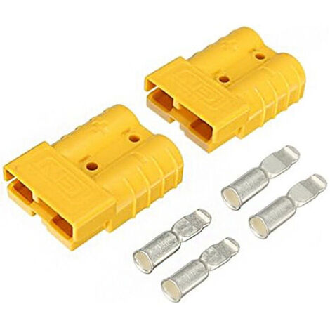 2 pièces 50A / 24V connecteurs de Type Anderson Prise d'alimentation Anderson 4X bornes Jaune