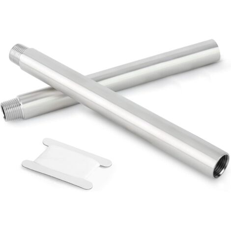 2 pièces 50mm 1 "x 1" mâle BSP Mamelon Tuyau coulé 304 raccords de tuyauterie en Acier Inoxydable 250mm 3/4"M-3/4"F