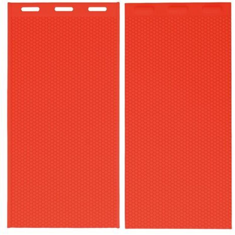 Tigrezy - 2 pièces 5.4mm Silicone cire d'abeille moule cire d'abeille fond de teint presse moule apiculture fournitures 44x28cm rouge