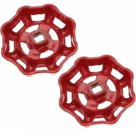2 pièces 7x7mm  Volant de vanne poignée de vanne en fer rouge vanne à boisseau sphérique vanne d'arrêt robinet de conduite d'eau vanne partie supérieure poignée