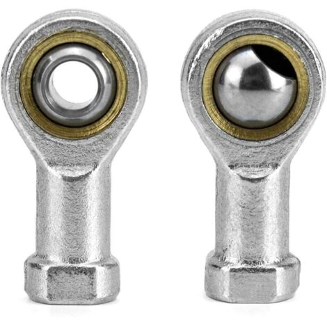 2 Pièces 8mm Embout Roulement à Rotule M8 x 1.25, Femelle Filétage Auto-Lubrifiantes-LIAIKI