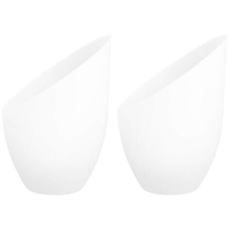2 Pièces Abat-Jour Fer À Cheval En Plastique 5.35X4.33X1.38 Pouces Abat-Jour De Remplacement Pour Lampe De Table Décorative Pour Salon Bureau Chambre，trou central de 35 mm