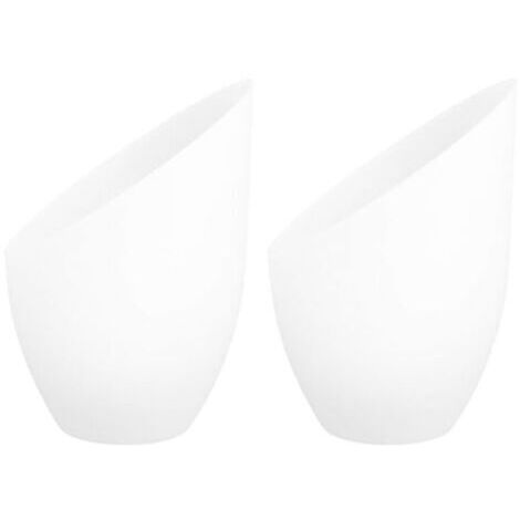 2 Pièces Abat-Jour Fer À Cheval En Plastique 5.35X4.33X1.38 Pouces Abat-Jour De Remplacement Pour Lampe De Table Décorative Pour Salon Bureau Chambre，trou central de 35 mm