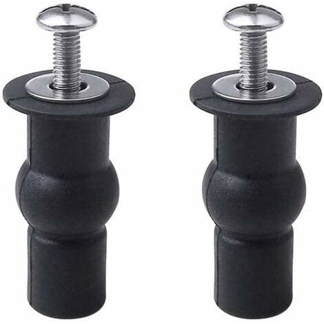 2 pièces Abattant WC Fixations Charnières Store Charnières Trou de Fixation Extensible Caoutchouc Vis Convient à Toutes Les Toilettes (14mm)