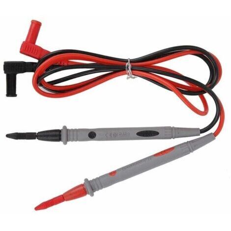 2 Pièces ac/Dc 1000 V Silicone Multimètre Fils de Test Sonde Test Stylo Électricien Testeur 20a audacieux Fil de Cuivre Noyau,Autres outils à main et accessoires