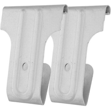 2 Pièces Accessoires Pour Portes à Volets Guide De Plancher De Porte De Grange Quincaillerie De Portail En Bois Crochet De Verrouillage Petit Loquet Fer Galvanisé Silver
