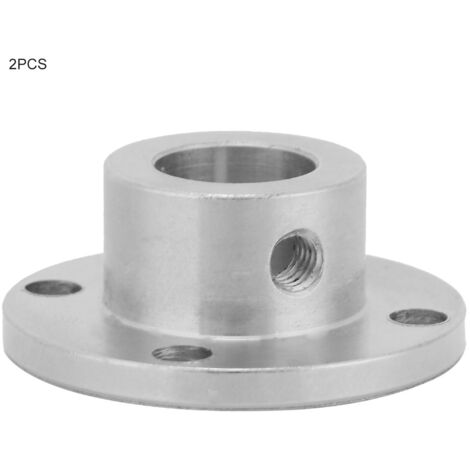 2 pièces Accouplement rigide à bride M4 pour arbres de moteur, ID 12mm OD 18mm