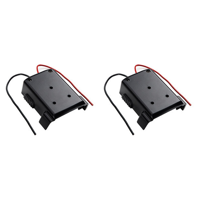 Sjqka - 2 pièces Adaptateur de Batterie pour Milwaukee, connecteur de convertisseur de Montage d'alimentation 18 v M18 XC18 Fournitures