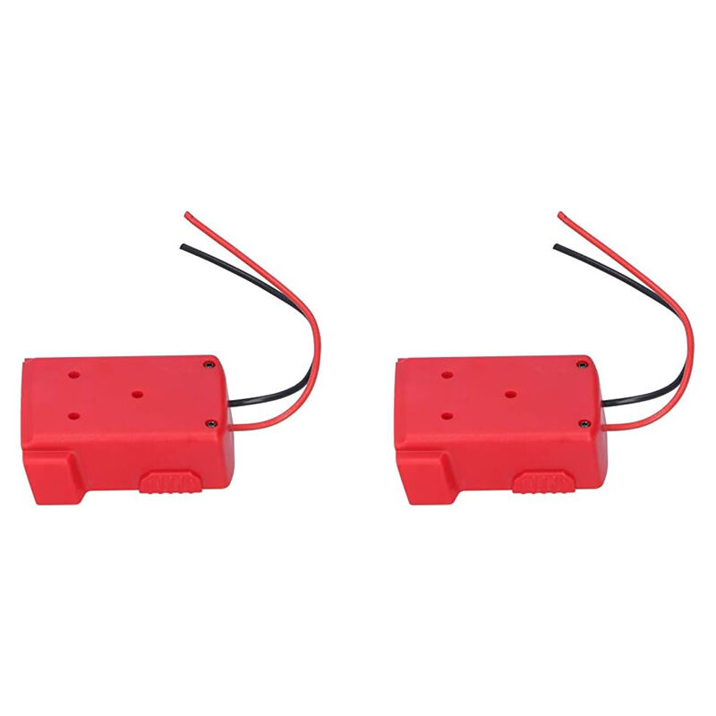 Sjqka - 2 pièces Adaptateur de Batterie pour Milwaukee, connecteur de convertisseur de Montage d'alimentation 18 v M18 XC18 Fournitures