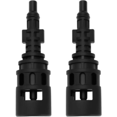2 Pièces Adaptateur de Conversion pour Nettoyeur Haute Pression Connecteur de Couplage Compatible avec Karcher Compatible avec Lavor 124 X 24,5 Mm Noir
