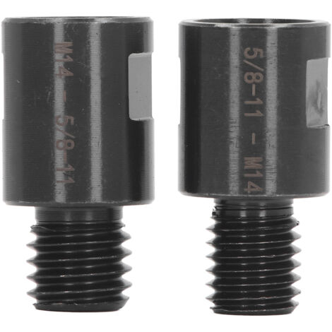 2 Pièces Adaptateur de Filetage 5/8 Pouce vers M14 pour Tour et Perceuse, Conversion de Filetage Universel