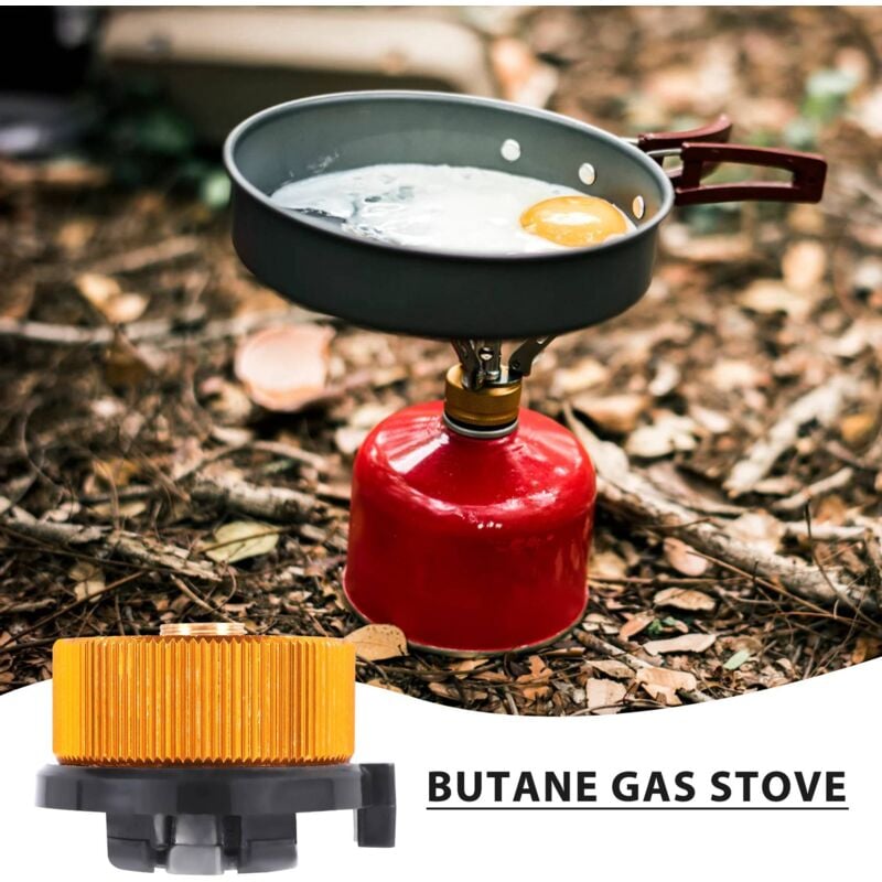 Tlily - 2 PièCes Adaptateur de Gaz SûR CuisinièRe à Connexion Poêle Bouteille Camping en Plein Air pour Bidon Butane