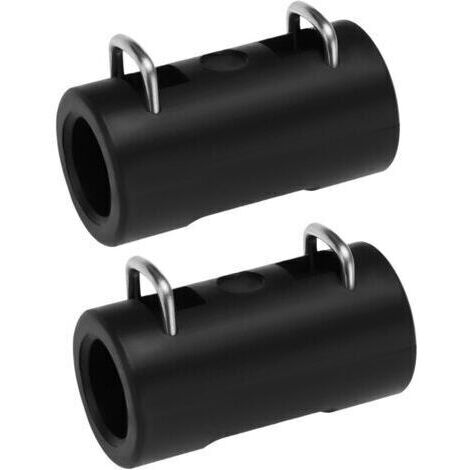 2 Pièces Adaptateur de Pistolet de Nettoyeur Haute Pression Compatible avec Bosch Connecteur D'extension de Tuyau de Nettoyage Haute Pression 37,8 X 19,6 Mm pour Jardins Et Cours Noir