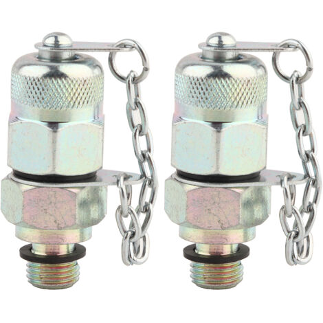 2 Pièces Adaptateur de Test Hydraulique, Raccord pour Tuyau Haute Pression, Outil de Couplage de Point de Mesure M10 x 1‑M12 x 1.25
