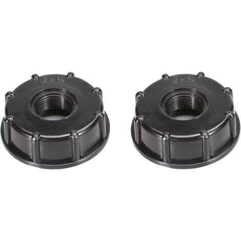 2 Pièces Adaptateur IBC Bouchon S60x6 - Connecteur de Réservoir IBC 3/4 Pouce - Adaptateur IBC Bouchon s60x6 pour cuve 1000 litres 3/4 Pouce