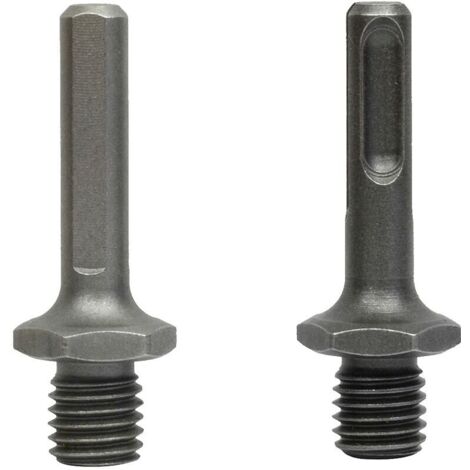 2 Pièces Adaptateur M14 Filetage Mâle à SDS Plus Femelle et triangle Femelle pour Meuleuse Perceuse Forage Cisea