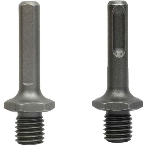 2 Pièces Adaptateur M14 Filetage Mâle à SDS Plus Femelle et triangle Femelle pour Meuleuse Perceuse Forage-LIAIKI