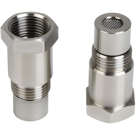 2 Pièces Adaptateur Sonde Lambda, Filetage M18 x 1.5, Entretoise Acier Inoxydable, Pour Systèmes Échappement Voiture