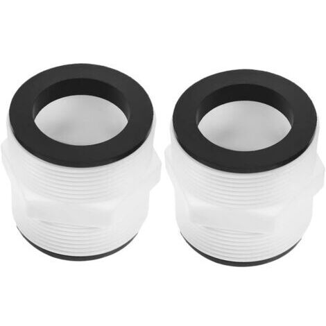 2 pièces Adaptateur Tuyau Lot Connecteur pour Pompe et Skimmer Installation Facile Compatible Bassins Hors Sol Domestiques et Publics