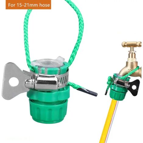 (2 pièces) Adaptateur universel pour robinet, raccord rapide, pour tuyau d'arrosage de 15 à 21 mm, lavage de voiture, arrosage de jardin.