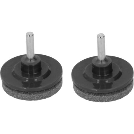 2 pièces affûteuse de lames de tondeuse à gazon en acier inoxydable ABS accessoires de lame de perceuse pour jardin cour noire