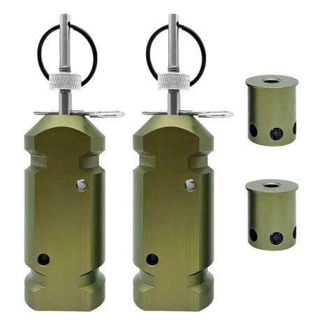 TLILY 2 Pièces Alarme Déclenchement Périmétrique Calibre 12 de Fil Camping Système D'Avertissement Dispositif Défense pour Sécurité Couverture à 360 ° Quad