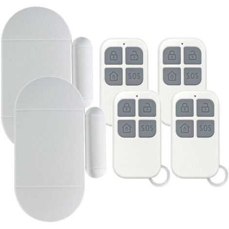 2 Pièces Alarme Porte,DéTecteur Ouverture Porte avec SirèNe Puissante De 130 DB, Alarme De Porte Et FenêTre sans Fil MagnéTique