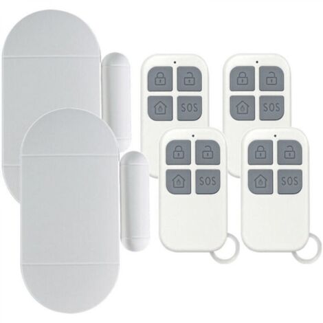 2 Pièces Alarme Porte,DéTecteur Ouverture Porte avec SirèNe Puissante De 130 DB, Alarme De Porte Et FenêTre sans Fil MagnéTique