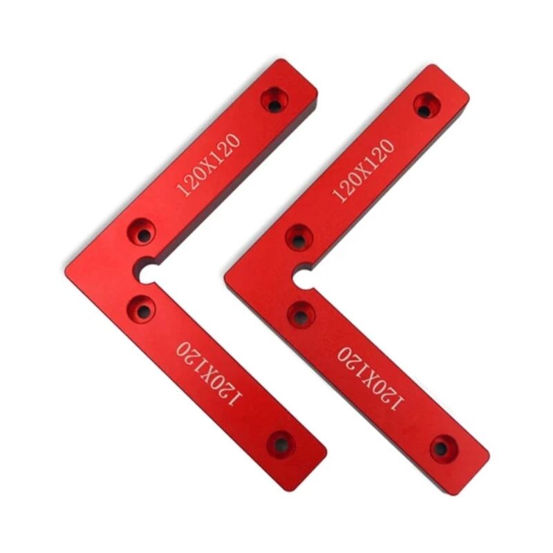 2 pièces aluminium 90 degrés de positionnement de précision L carrés bloc positionnement règle - 120mm