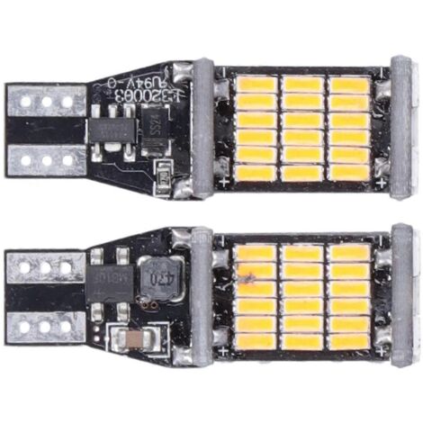 2 pièces Ampoule LED de Recul pour Feux de Stationnement Réparation Entretien Composant Automobile compatible T15 W16W Mode