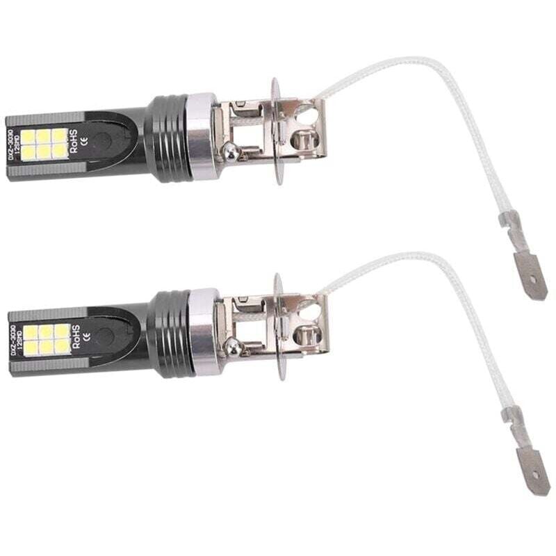 Image of 2 Pièces Ampoule Phare LED H3 12V 24V Blanc 6500K 7500K 12 LED Véhicule Voiture
