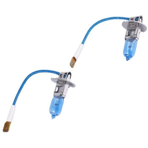 2 Pièces Ampoules H3 Halogène 12V 55W Blanc Super Anti-Brouillard pour Voiture