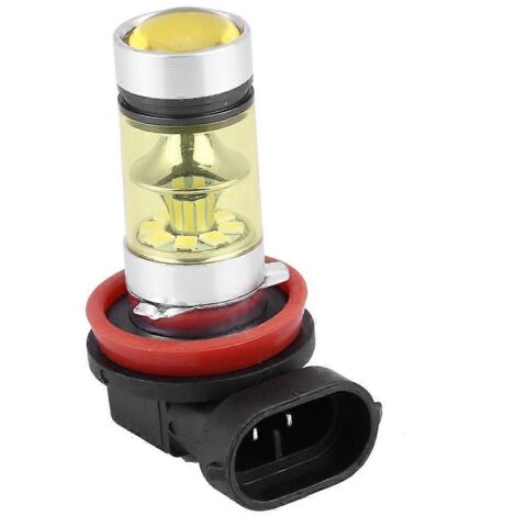 2 pièces Ampoules LED 100W Super Lumineuses pour Phares de Voiture, Conversion Anti-Brouillard Jaune, Feux de Route/Croisement, Haute Puissance