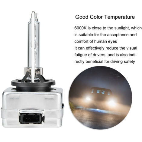 2 Pièces Ampoules Xenon D1S 6000K 35W pour Phares Avant de Voiture