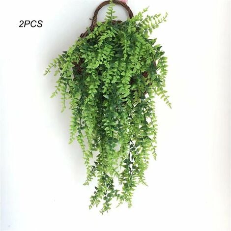 1Pc Faux Plants Indoor Artificial String of Pearls Plant Realistic Green  Fake Hanging Plants For Shelf Decor Desk Home Garden Decorations