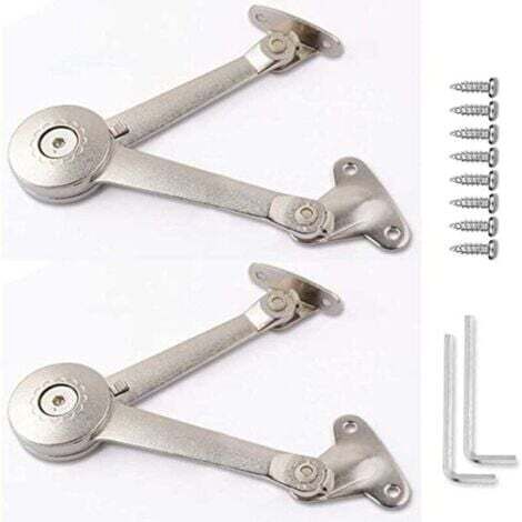 2 Pièces Ascenseur Réglable de Charnière de Support, Charnières de Support de Couvercle en Alliage de Zinc, Charnières de Support de Couvercle, Porte de Placard, Boîtes de Rangement en Bois