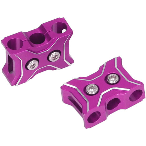 2 Pièces Attache Câble Voiture RC - Support Léger en Alliage d'Aluminium pour Batterie Moteur Télécommande Rose