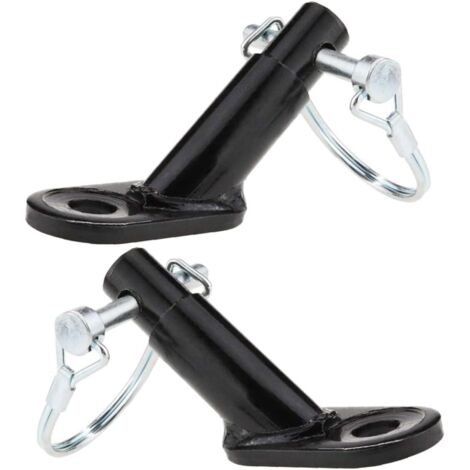 2 pièces Attelage Remorque Vélo Métal avec Boucle Adaptateur Robuste pour Accessoires de Remorque Garçon Fille et Animal Facile à Installer pour Attache Rapide Au Vélo